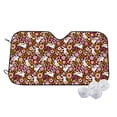thumbnail image 2 of Picia Flower Bunny Curved Windshield Sunshade Accordion Folding Style Auto Shade for Car Truck SUV Van Blocks UV Ray Sun Visor Protector -Medium, 2 of 7