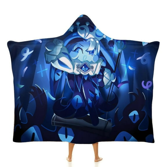 Shadow Milk Cookie Cloak Hooded Blankets Soft Wearable Blanket Cozy Plush Warm Blanket Wrap Blanket