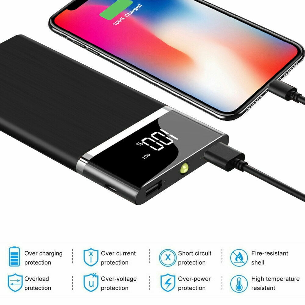 Ultra-thin Portable External Battery Huge Capacity Power Bank 10000mAh Charger