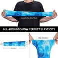 thumbnail image 4 of Bingfone Farmers Gardening Sleeves Sun Protection Arm Cooling Sleeves For Women Men With Thumb Hole - Blue Shell, 4 of 8