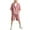 Pink, variant on WRKEKC Girls Summer Outfits Short Sleeve Turn Down Collar Solid Color Blazer with Pockets and Shorts Set for 1-13 Years