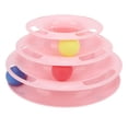 thumbnail image 1 of Cat Toy Ball Towers, Stable Interesting 3 Level Cat Tracks Ball Toys  For Huning Chasing Exercising Pink, 1 of 8