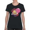 thumbnail image 2 of Officially Licensed Dubble Bubble What's Poppin' Vintage Gum Cartoon Women's T-shirt, 2 of 3