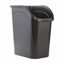 Rubbermaid 9.4 gal Black Resin Under Counter Wastebasket