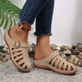 thumbnail image 3 of Dakaela Clogs for Women Mules Shoes Slip on Closed Toe Orthopedic Wedge Sandals Comfortable Summer Casual Walking Platform Slides Size 6-10 Khaki, 3 of 7