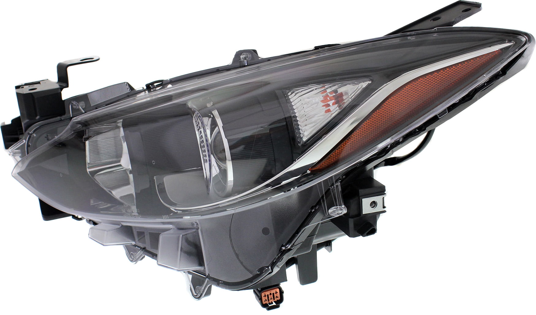 Replacement REPM100320 Headlight Compatible With 2014-2016 Mazda 3 Sport Left Driver Halogen With bulb(s)