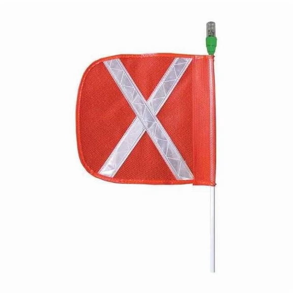 Checkers Industrial Nylon Mesh Outdoor Flag, Warning Whip