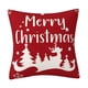 thumbnail image 1 of Funda de cojín navideña, decoración navideña, cómoda y decorativa, 45 x 45 cm Alce del árbol de Navidad, 1 of 9