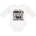 thumbnail image 3 of Inktastic I'm the Worlds Cutest Tax Deduction Pink Hearts Boys or Girls Long Sleeve Baby Bodysuit, 3 of 5