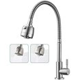 thumbnail image 1 of Innovative Kitchen Faucet, Stainless Steel Finish 360° Rotatable For Kitchen Sinks, Single Cold Type Water Tap Solid Stainless Steel, Easy Installation Elegant Appearance, 1 of 5