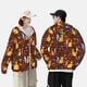 thumbnail image 4 of Fotbe colorful fox Chaqueta con Protección Solar UPF 50+ para Hombre y Mujer, Camisa con Capucha y Bolsillos-Large, 4 of 7