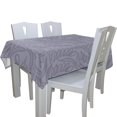 thumbnail image 2 of EREHome Purple Pattern Tablecloth 60x120 inches, 2 of 4