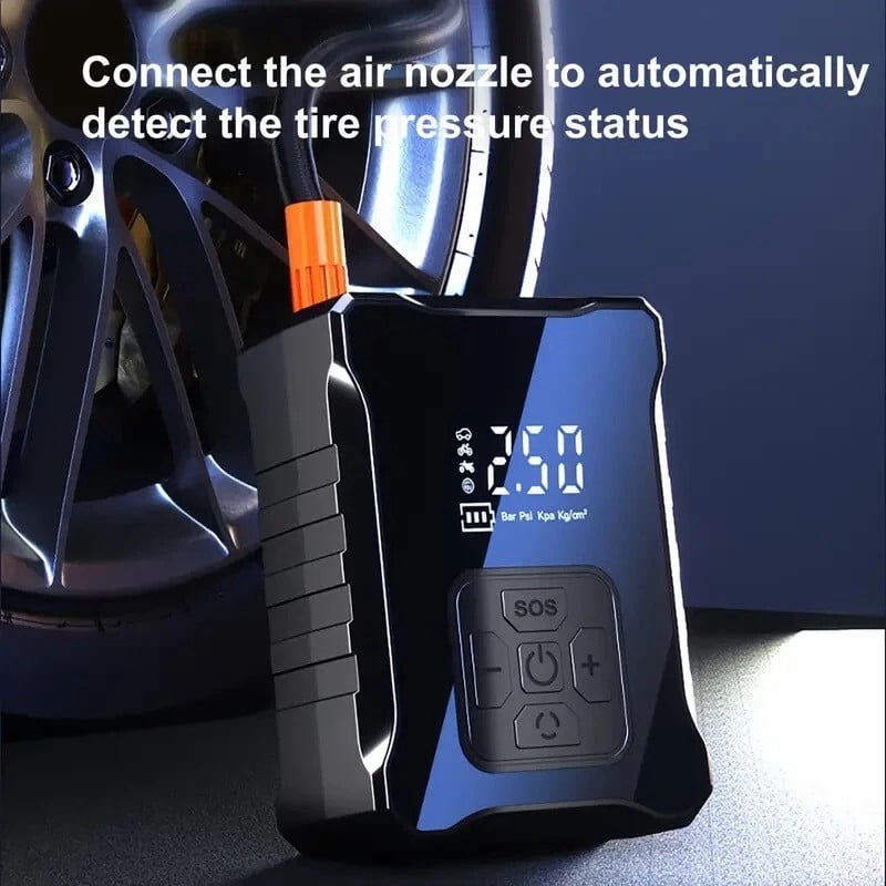 Emlimny 150 PSI Digital Tire Inflator - Fast Inflation, Portable Electric Air Pump for Car, SUV, Truck - 12V Auto Compressor with LCD Display