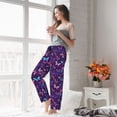 thumbnail image 5 of Naloa Bright Purple Butterflies Pajamas Pants for Women, Lounge for Women,Women’s Pajama Lounge Pants-Small, 5 of 6