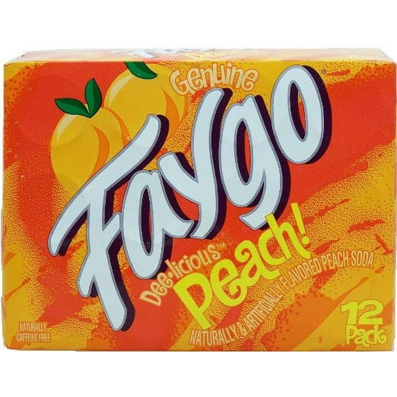 Faygo Peach Soda, 12 Fl. Oz., 12 Count
