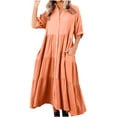 thumbnail image 1 of Gspmoly Robes Décontractées pour Femmes, Robe d'Été Décontractée pour Femmes à Col Rond, Unie, Sans Manches, Longue, Robes de Cocktail, Offres Hebdomadaires, 1 of 5
