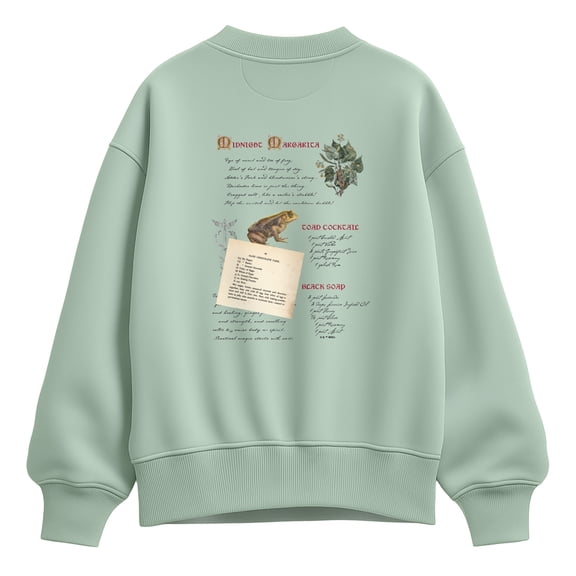 Practical Magic 2 - Midnight Margarita Recipes Oversized Fleece Crew Sweatshirt