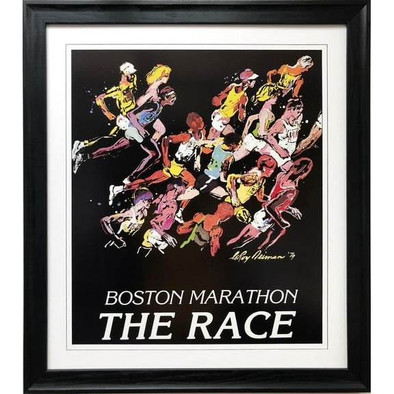 LeRoy Neiman "Boston Marathon The Race" CUSTOM FRAMED Lithograph Generic