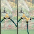 EEEkit Heavy Duty Brass 2Way YShaped Garden Hose Connector, Shut Off