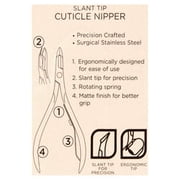 Equate Slant-Tip Cuticle Nipper Stainless Steel, 1 Count