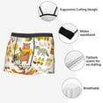 thumbnail image 6 of Kll Autumn Forest Animals Men'S Cotton Boxer Briefs Underwear-Small, 6 of 9