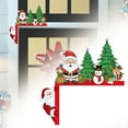 thumbnail image 2 of ZLBDYG Funny Santa Claus Christmas Door Topper, Wooden Door Frame Corner Sign Decor for Wall, Window and Cabinet Display, Whimsical Holiday Entryway and Indoor Seasonal Decoration, 2 of 8