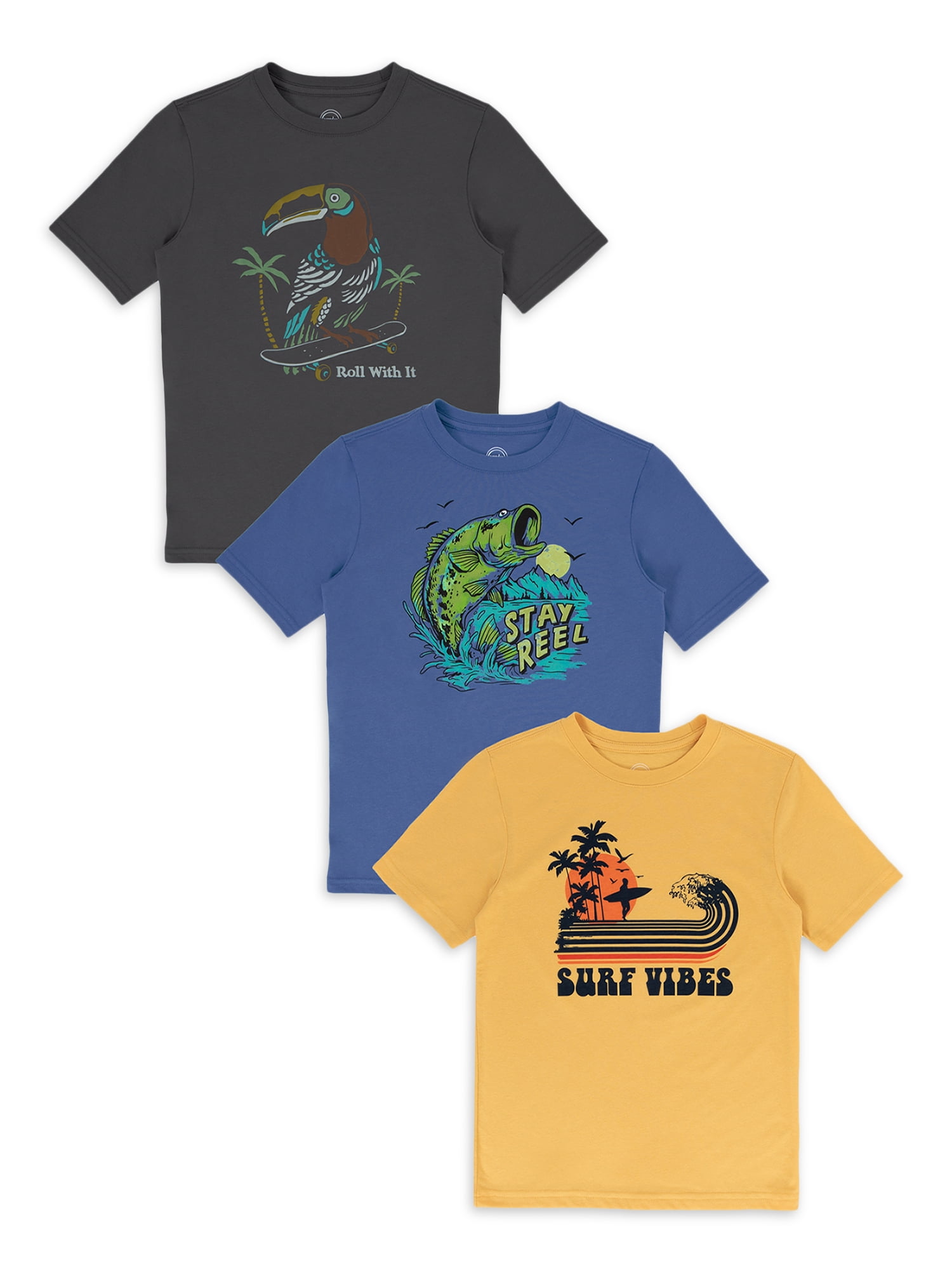 bundle of graphic tees