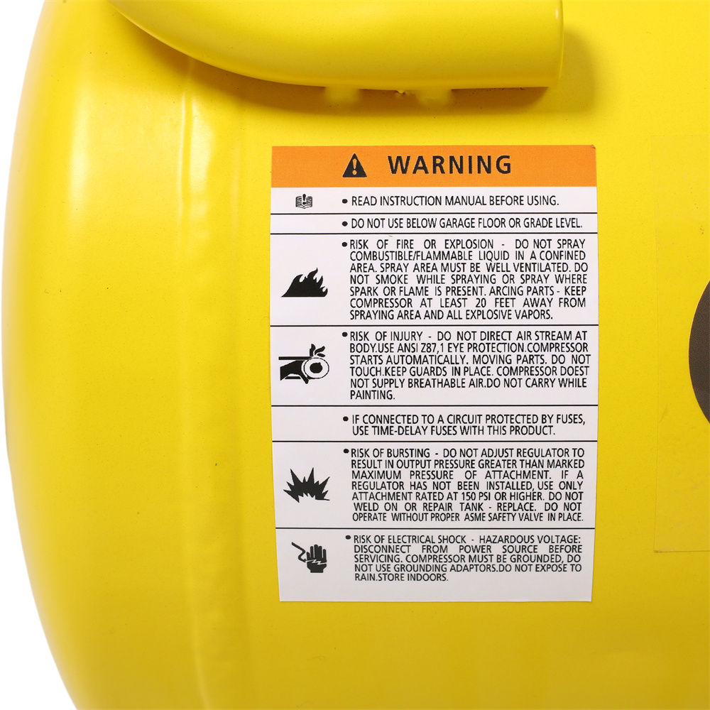 8 Gallon Ultra Quiet Air Compressor, 1.5HP, Max 115 PSI, 70dB Low Noise Oil-Free Air Compressor for Auto Repair, Bike Tires, Garage Spray Painting