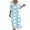 Blue, variant on Omexry Elegant Dresses for Women Women's Summer Casual Printed Dress With Sleeve V-neck Dress