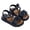 Black, variant on Girls' Style Fashionable Flip Flops With Rubber Soles And Fasteners For Babies 1 10 Years . Size 2 Girls Sandals