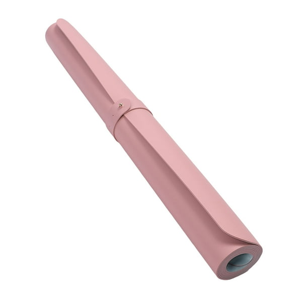 Alfombrilla De Escritorio Para Uñas De Cuero PU, Almohadilla Protectora De Escritorio Rosa Y Azul, Antideslizante, 47,24x23,62 Pulgadas, Impermeabilizante, Multiusos Para
