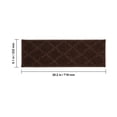 thumbnail image 6 of VEVOR Stair Treads 9" x 28" Stairs Carpet Non Slip 15 pcs Indoor Stair Runner for Wooden Steps, Anti Slip Carpet Soft Edging Stair Rugs Mats for Kids Elders and Dogs, Brown, 6 of 7