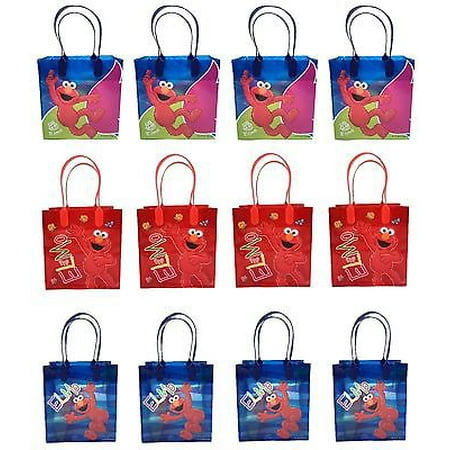 Elmo Birthday Favors - 12PCS Sesame Street Elmo Licensed Goodie Party Favor Gift Birthday Loot Bags NEW