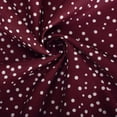 thumbnail image 4 of LOVZFMLL Robe à Pois pour Femme, Nouvelle Collection Printemps/été, Col à Manches Courtes, Longueur Genou, Rouge G, 4 of 5