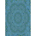 thumbnail image 1 of Ahgly Company Indoor Rectangle Patterned Blue Jay Blue Area Rugs, 8' x 12', 1 of 6