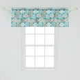 thumbnail image 2 of Ambesonne Floral Window Valance, Abstract Roses Design, 54" X 18", Sea Blue Multicolor, 2 of 3