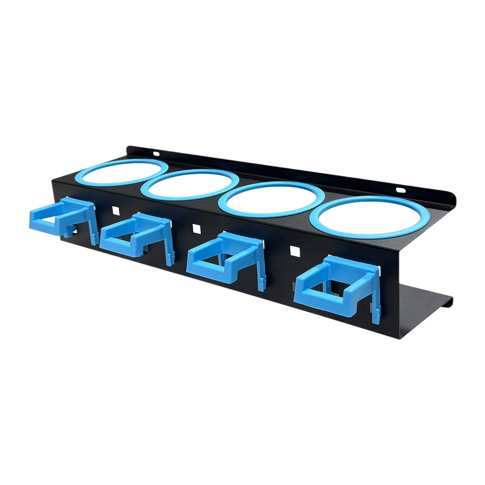 QSTDGVPW Spray Bottle Holder Car Wash Tool Organizer Simple Installation Multi Functional blue 4 holes