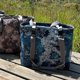 thumbnail image 5 of Cesta de picnic Bolsa de picnic con tapa Bolsa de lona Bolsas de supermercado Gran capacidad Transporte Azul, 5 of 9