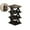 Black-4Tier, variant on Dvruxg Plastic Folding Shoe Rack, Space-Saving Stackable Shoe Organizer for Closet, Entryway, Dorm, Apartment, No Assembly Required, Lightweight & Durable