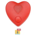thumbnail image 1 of Grabadora de voz XLW en forma de corazón 350s recargable por USB roja, 1 of 7