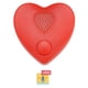 thumbnail image 1 of Grabadora de voz XLW en forma de corazón 350s recargable por USB roja, 1 of 7