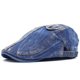 thumbnail image 1 of Gorra plana de mezclilla lavada, vintage, de Ivy Gatsby Newsboy, 1 of 2
