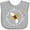 AC-Heather Grey, variant on Inktastic Bee Cute Kids Honeybee Girls Baby Bib