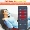 thumbnail image 3 of Vibration Massage Mat with Heat 10 Vibration Motors Back Massager Pad Massage Mattress for Back Waist Legs, 3 of 13