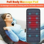 iFCOW Full Body Massage Mat Pad with Heat,Vibration Massage Mat with 2 Heat Pad & 10 Vibration Motors,Back Massage Bed / Chair Pad with Auto Shut Off,Christmas,Birthday gifts