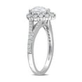 thumbnail image 4 of 1.57 Carat (Ctw) Synthetic Moissanite Heart Engagement Ring in Sterling Silver for Women, 4 of 5