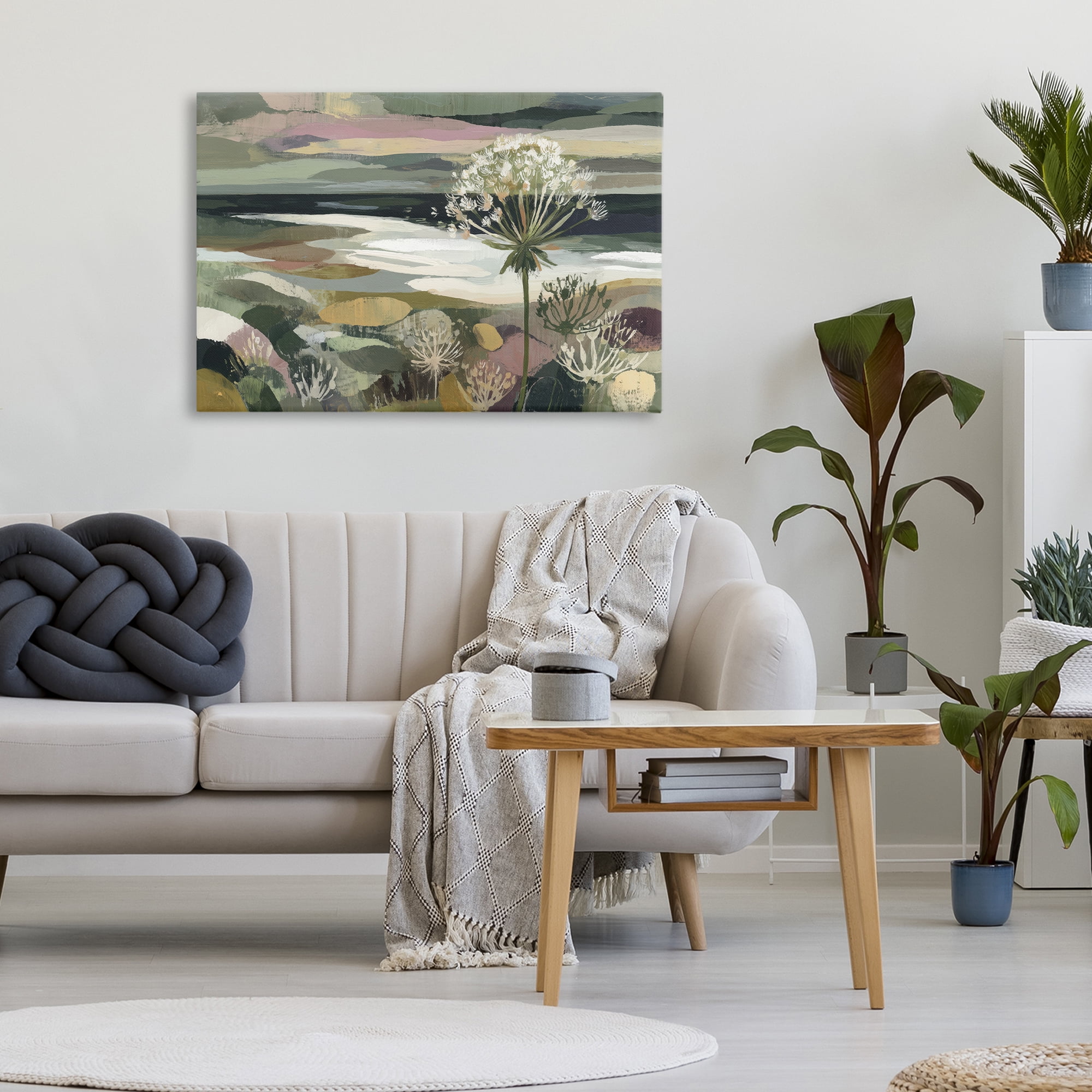 Stupell Industries Dandelion in Misty Meadow Canvas Wall Art, design by Chromatic Storm Studio