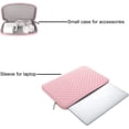 thumbnail image 3 of Funda protectora Compatible con portátil de 13 pulgadas, con diseño de rombos y estuche pequeño, 3 of 5