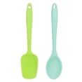 thumbnail image 1 of Juego de mini utensilios de cocina de 2 piezas: utensilios de cocina de silicona con espátulas, 1 of 5