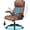 Brown, variant on Primy Ergonomic Office Chair with Adjustable Air Lumbar, Home Desk Computer Chair, Leather High-Back Executive Chairs with Flip-Up Arms, Rocking Swivel Comfort